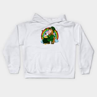 Unicorn Leprechaun - St Patricks Unicorn Kids Hoodie